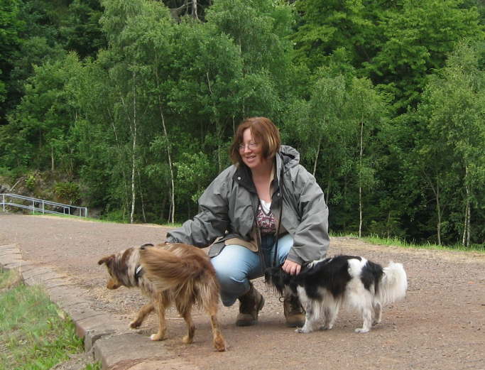 Alex mit Kim und Blaze