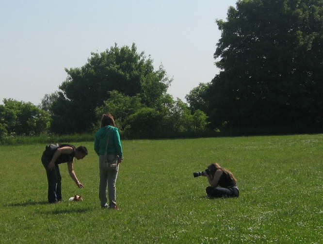 Sabine beim Shooting
